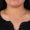 Sterling Silver Square Snake Chain 18"