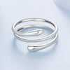 MUNDELL Sterling Silver Multi-Layer Leaf Adjustable Ring — view 5