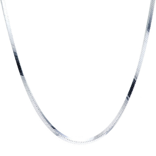 Sterling Silver Square Snake Chain 18"