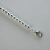 Italian 925 Sterling Silver Ball-Bead Bracelet, 4 mm × 7-Inch — view 3