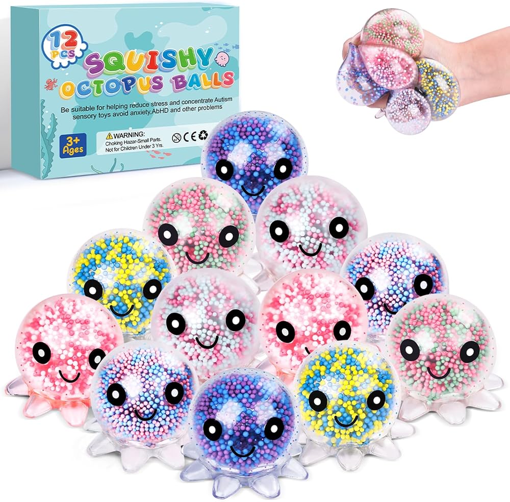 12-Piece - Sensory - Party Favor Toys - Sensory Play Toy - Ages 3+