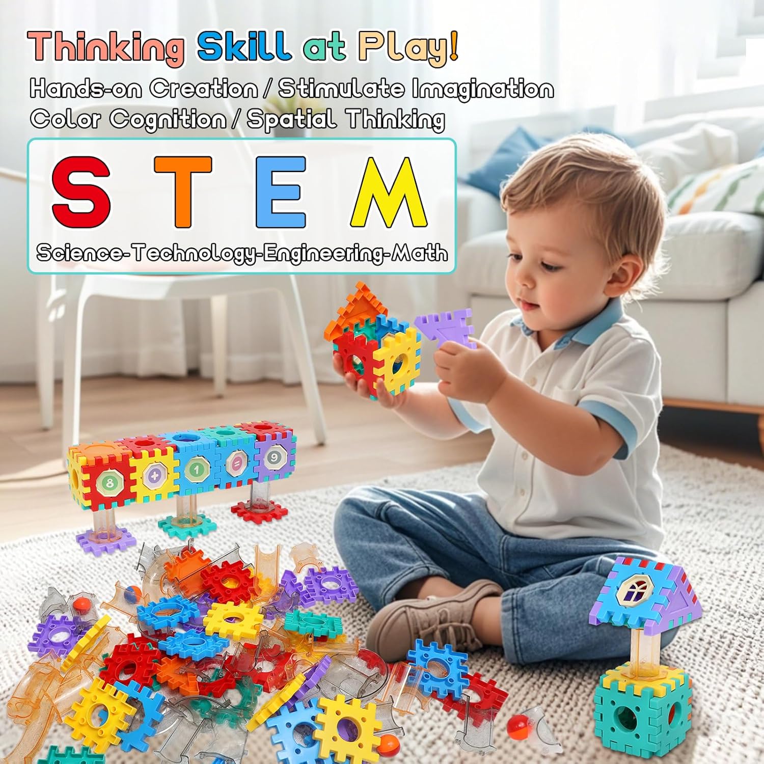 234-Piece - Marble Run Building Set - STEM Learning Toy