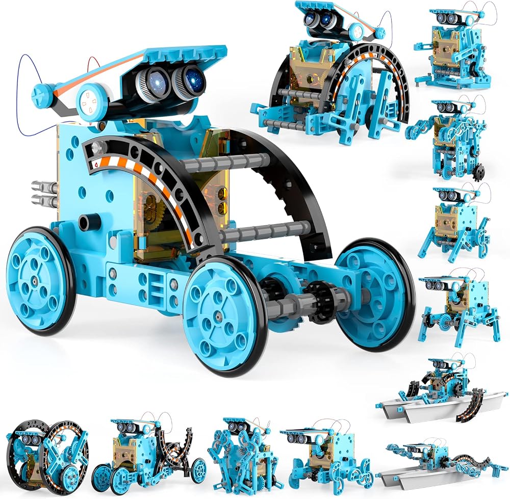 12-Piece - Science - Solar Robot Kit - STEM Learning Toy - Ages 3+