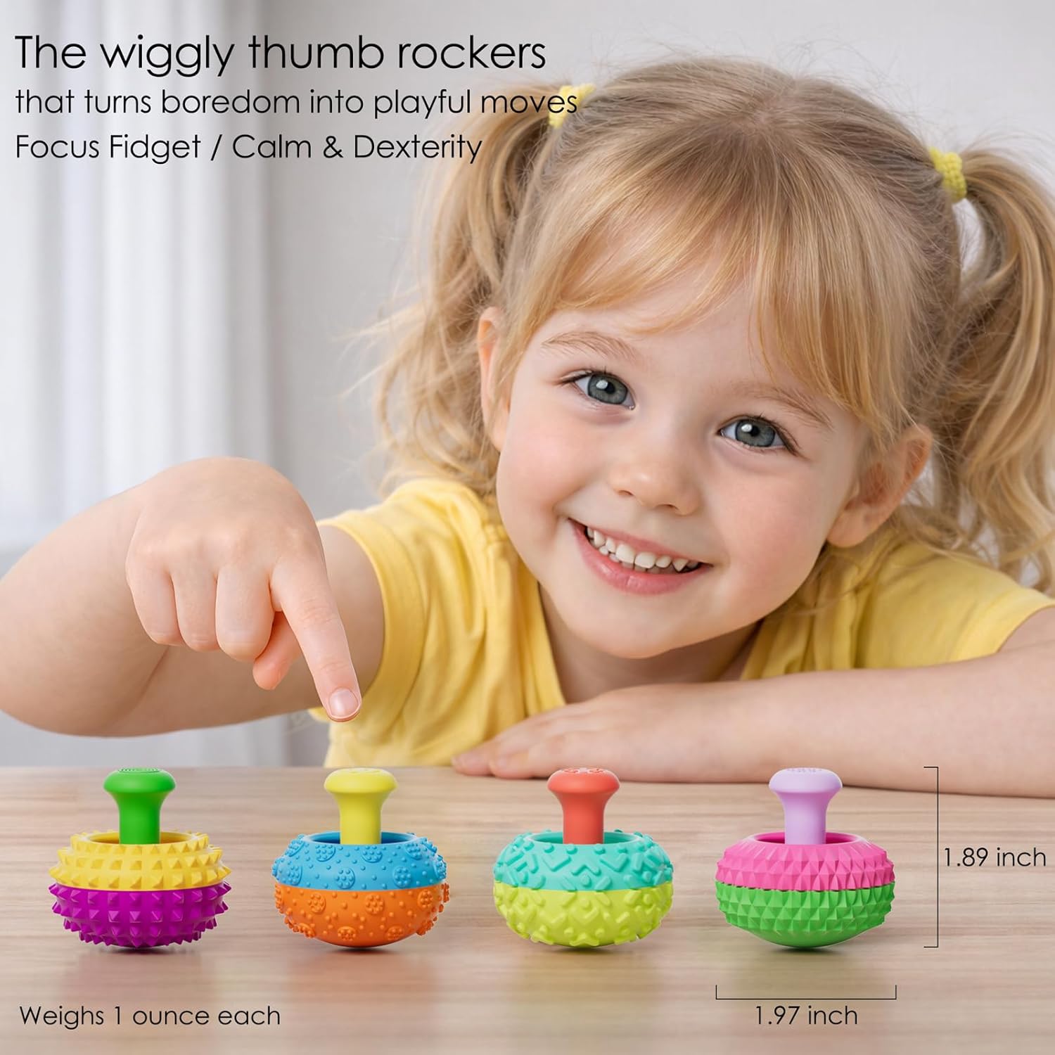 4-Piece - Sensory - Desk Fidget Toy - Sensory Play Toy - Ages 3+