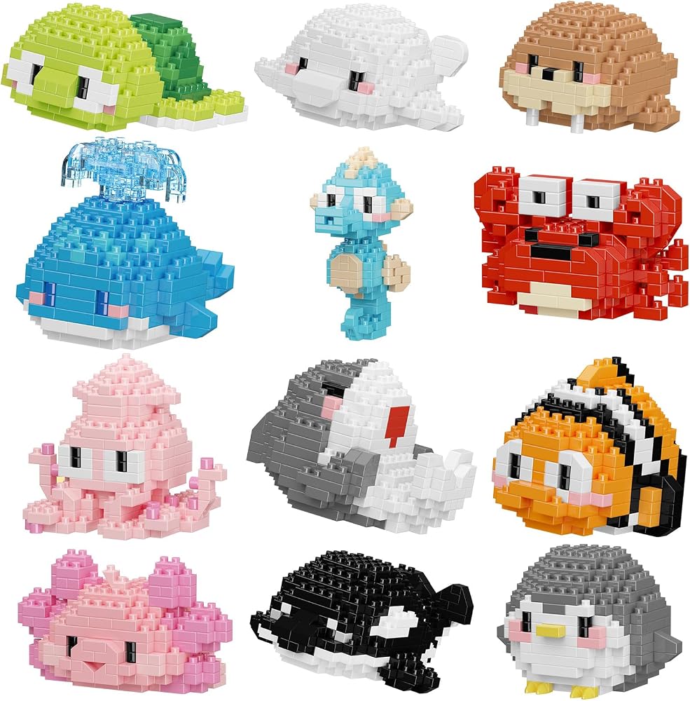 Animal - Blind Box Mini Bricks Set - Creative Play Toy - Ages 8-16+