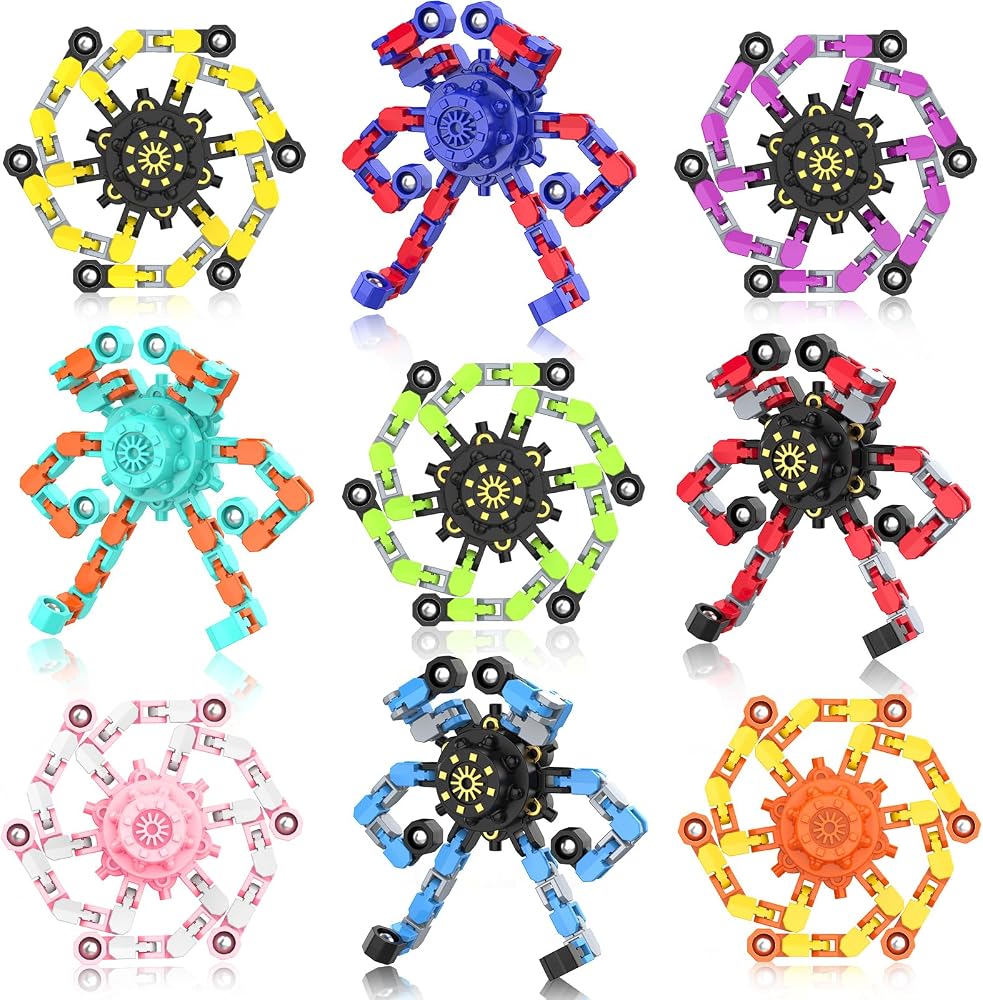 9-Piece - Robot - Party Favor Toys - Sensory Play Toy - Ages 3+
