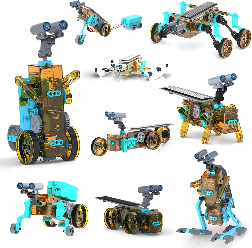 25-Piece - Science - Solar Robot Kit - STEM Learning Toy - Ages 8-12