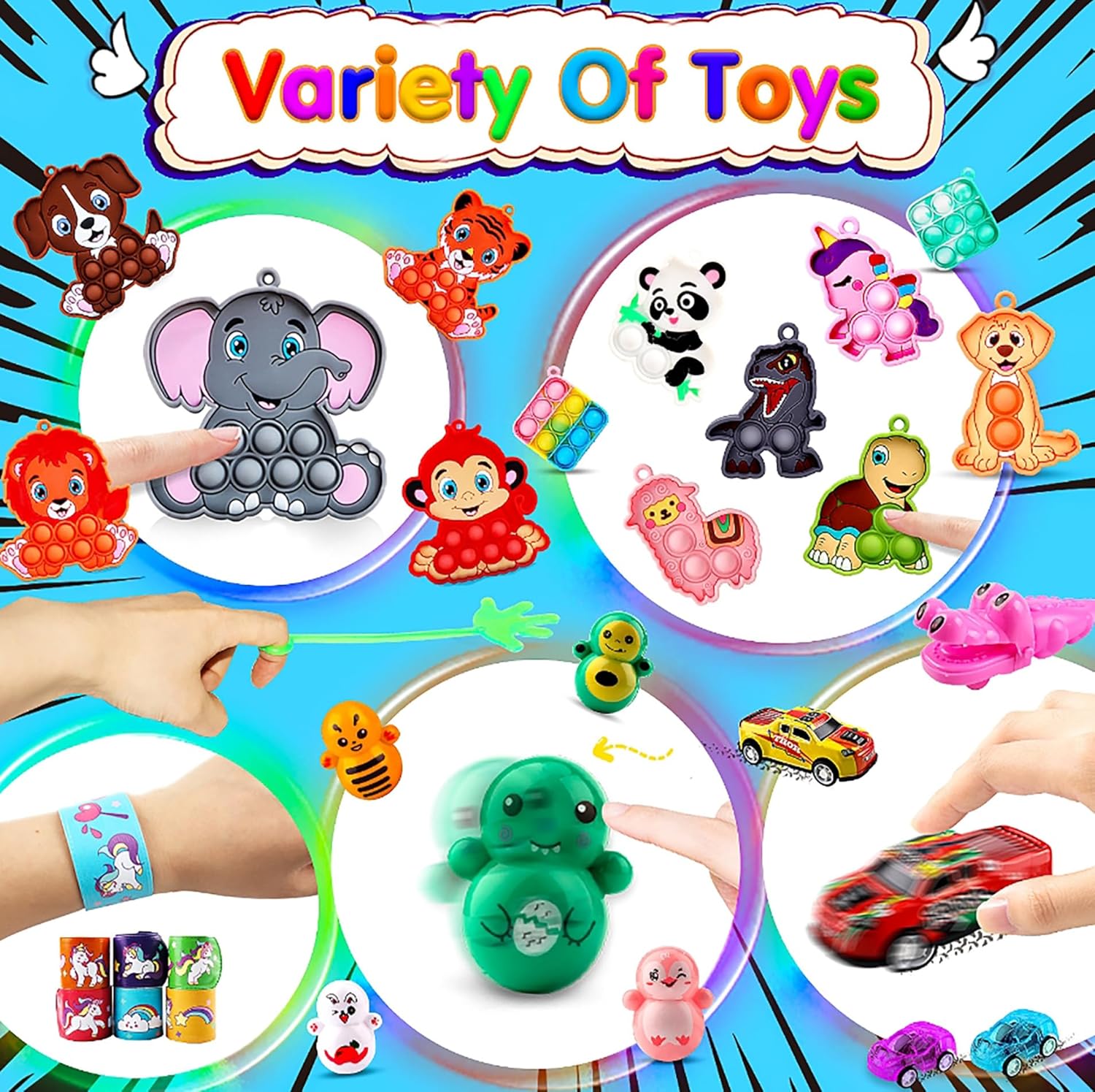 1000-Piece - Car - Party Favor Toys - Sensory Play Toy - Ages 3+