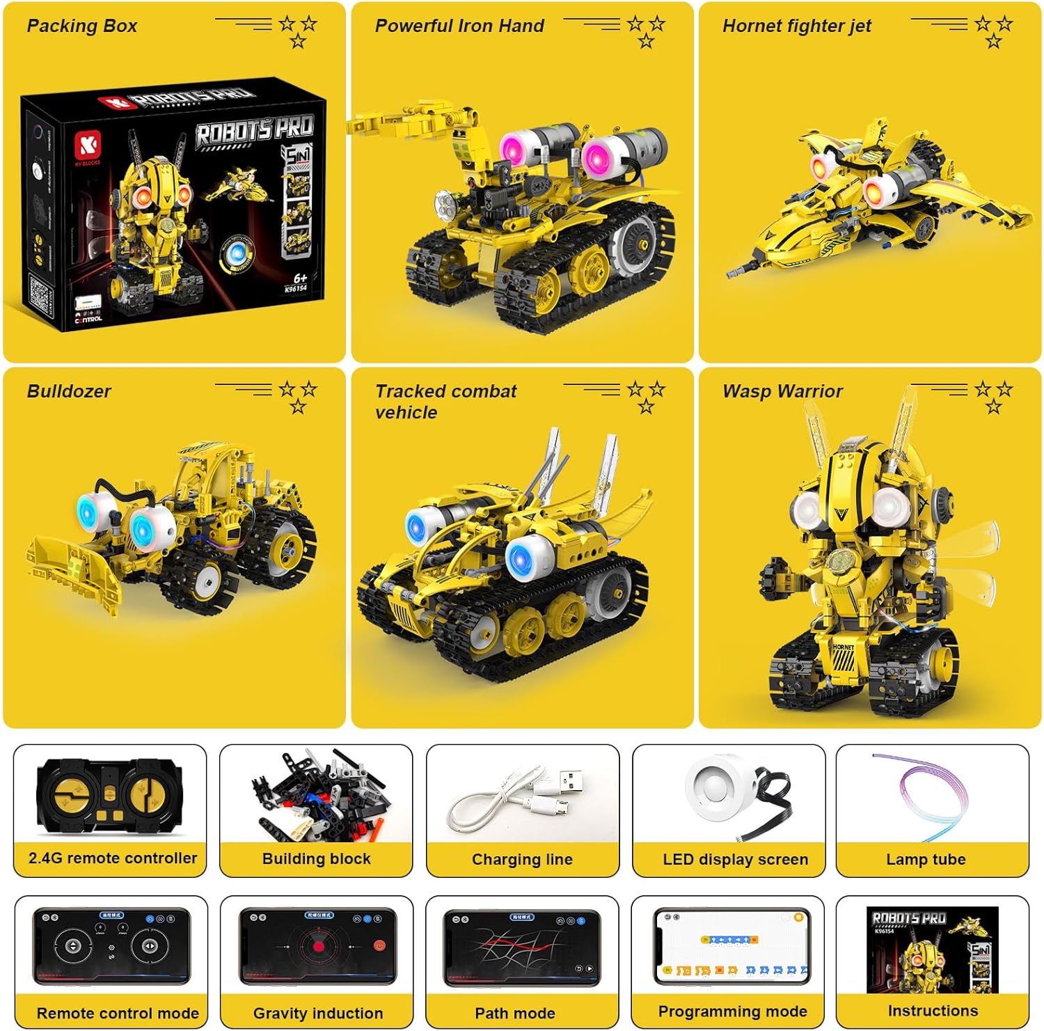 673-Piece - Solar Robot Kit - STEM Learning Toy - Ages 6-12