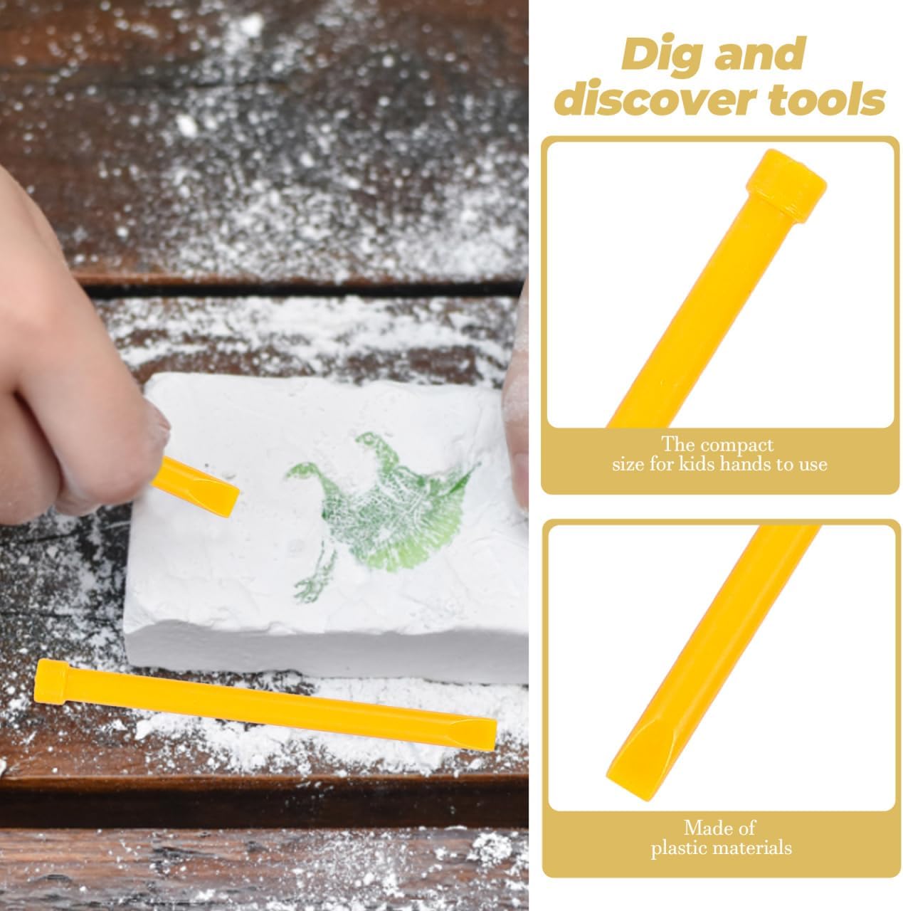 21-Piece - Science - Dinosaur Dig Kit - STEM Learning Toy - Ages 3+