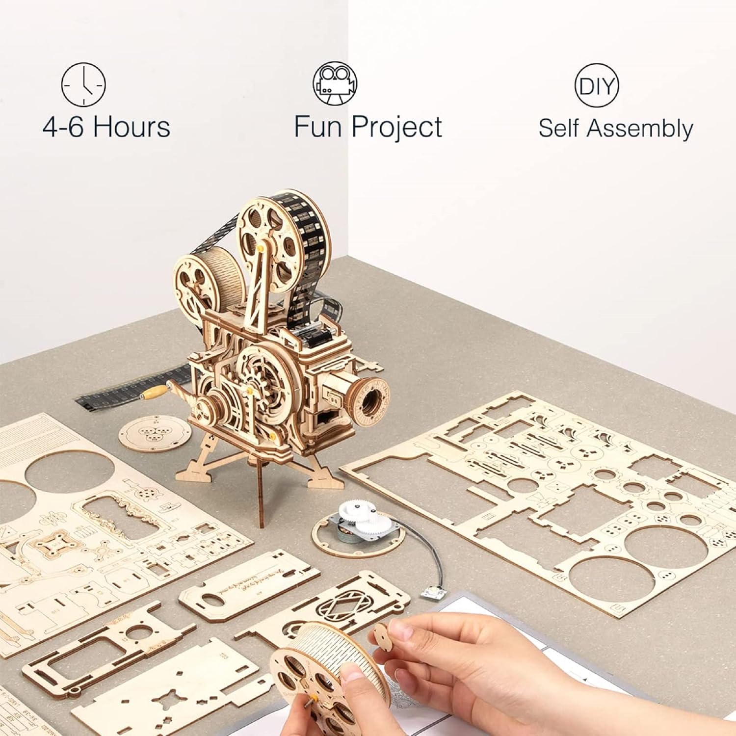 3D Wooden Puzzle Kit - STEM Learning Toy - Ages 14+