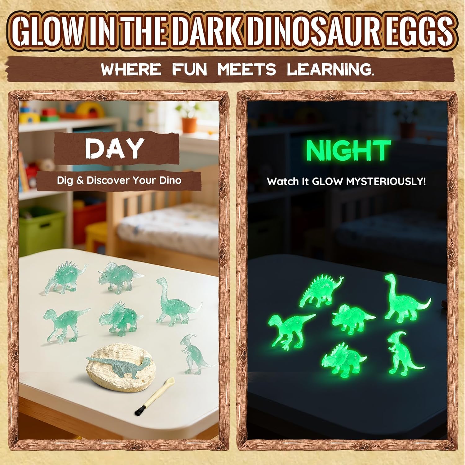 12-Piece - Dinosaur Dig Kit - Creative Play Toy