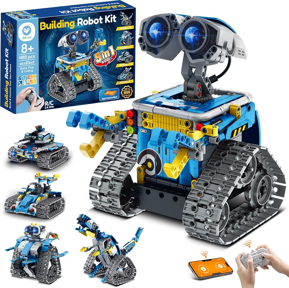 488-Piece - STEM Robot Kit - STEM Learning Toy - Ages 8-12