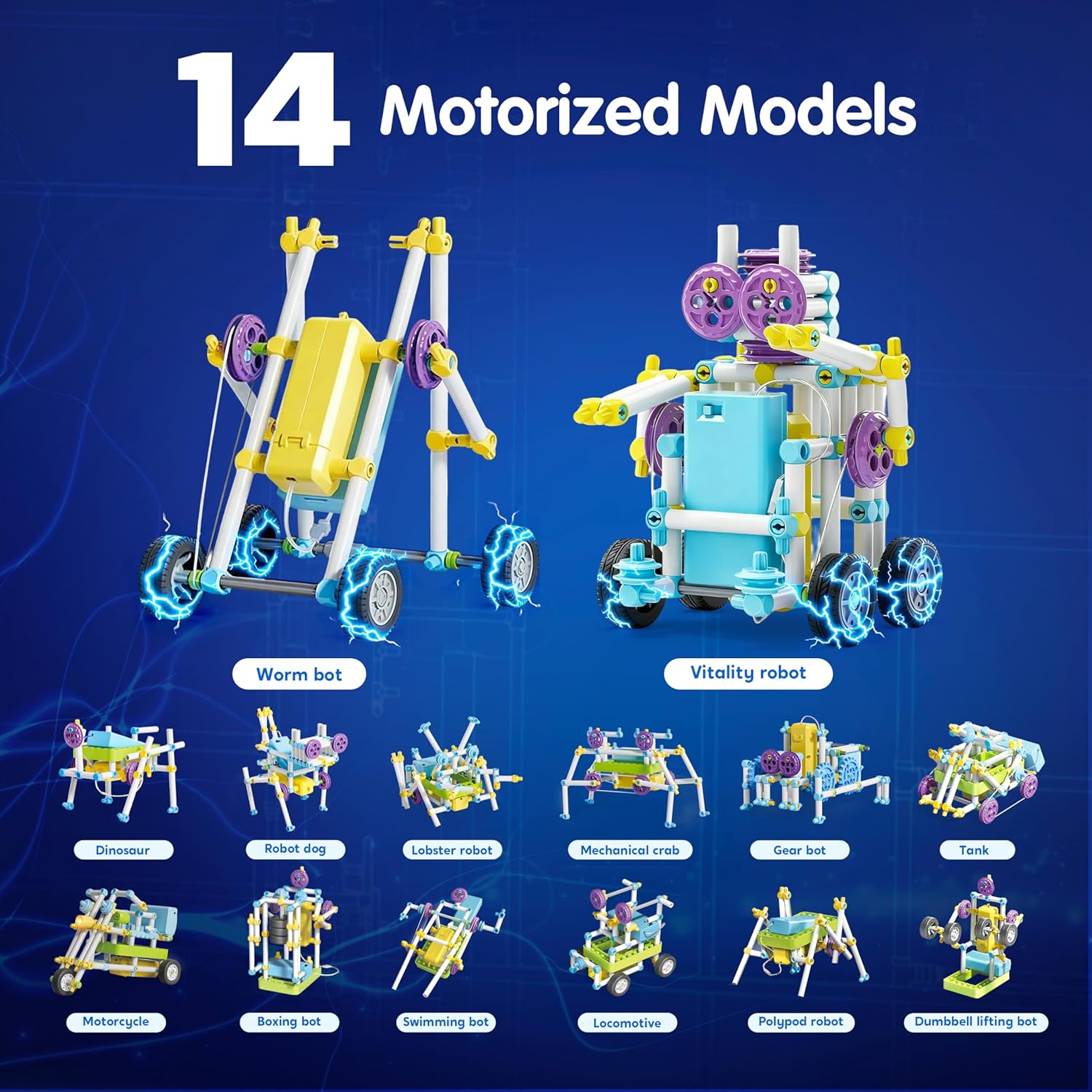 36-Piece - Science - STEM Robot Kit - STEM Learning Toy - Ages 8-13