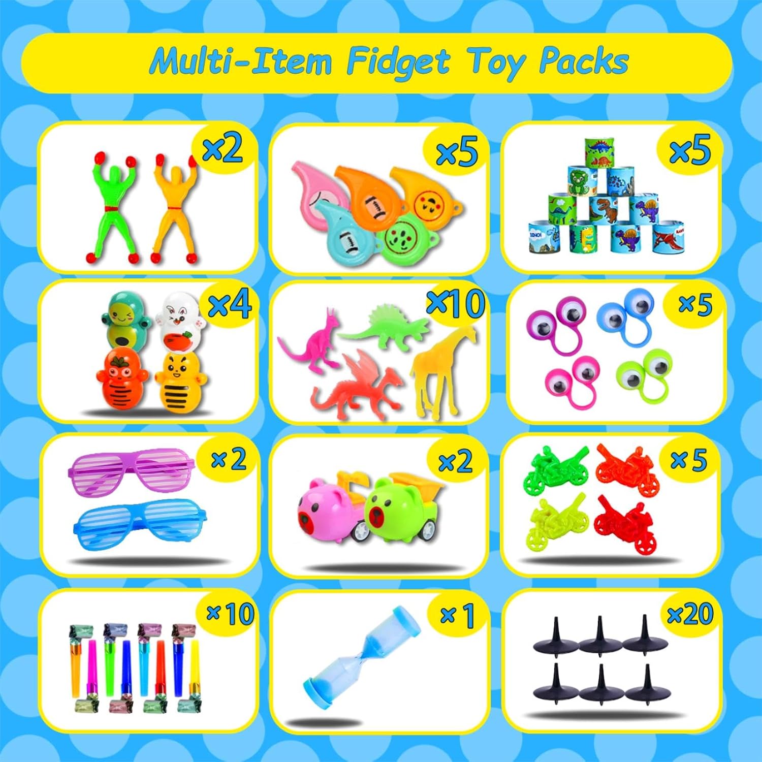 1000-Piece - Car - Party Favor Toys - Sensory Play Toy - Ages 6+