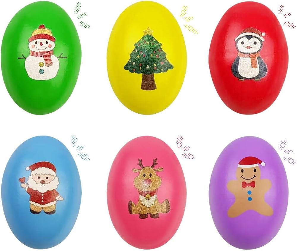 6-Piece - Wooden - Stocking Stuffer Toys - Creative Play Toy