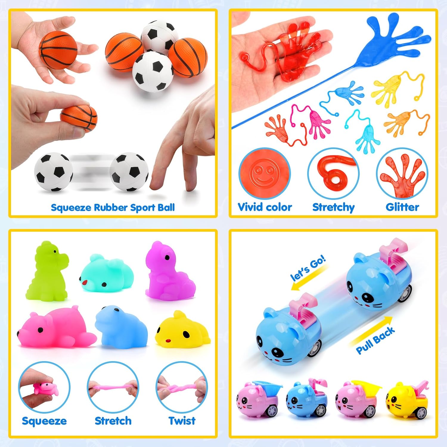102-Piece - Car - Party Favor Toys - Sensory Play Toy - Ages 3+