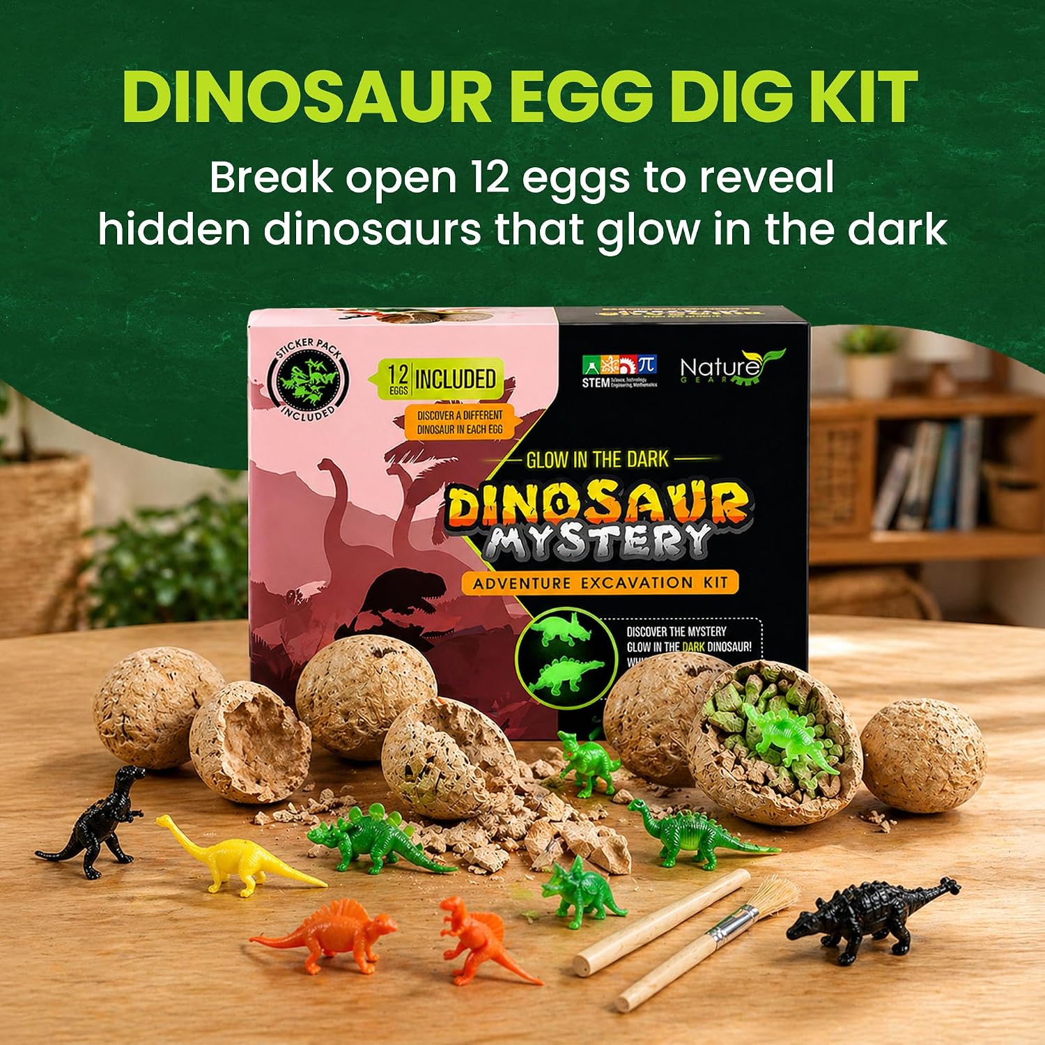 Dinosaur Dig Kit - STEM Learning Toy - Ages 3-5