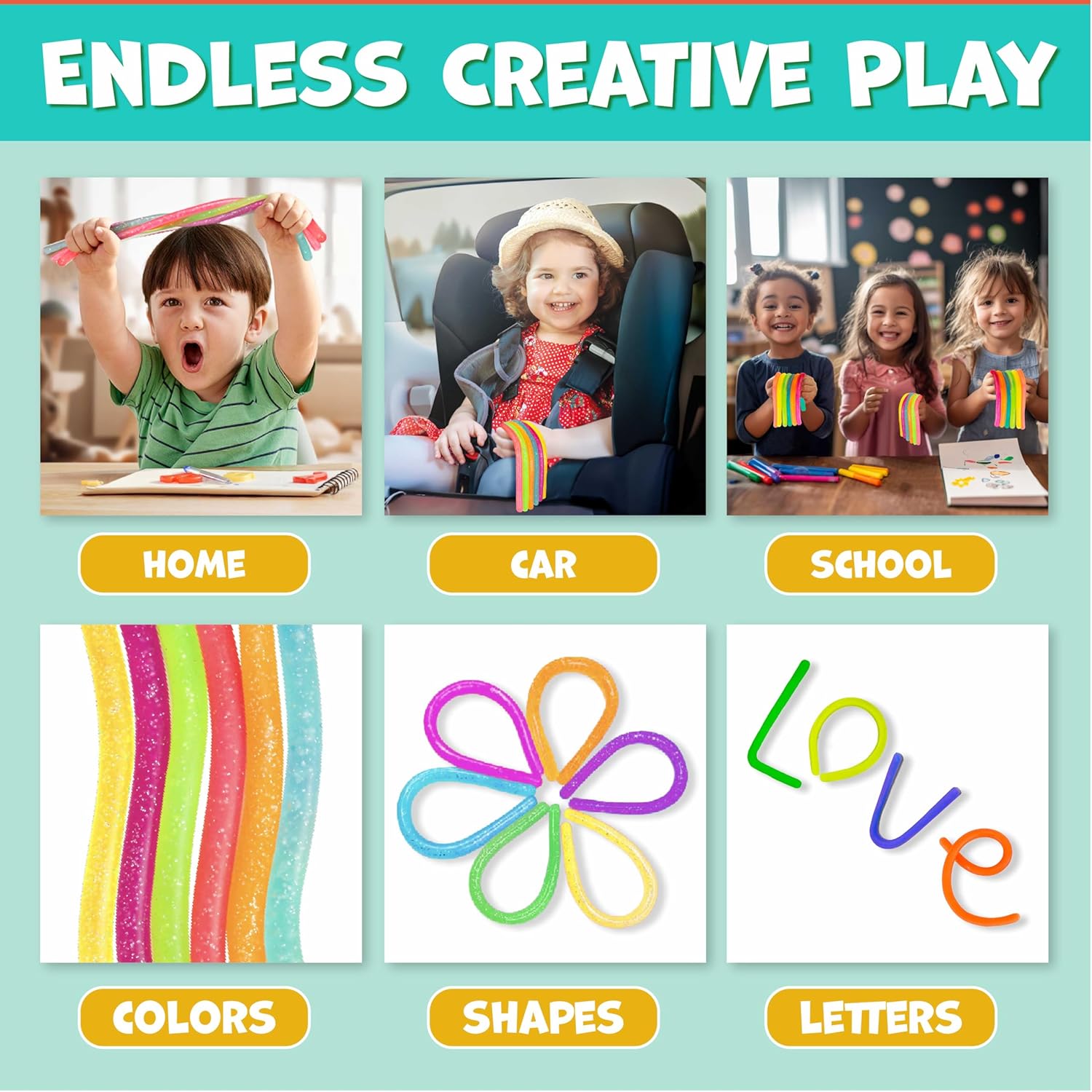 6-Piece - Sensory - Stocking Stuffer Toys - Sensory Play Toy - Ages 3+
