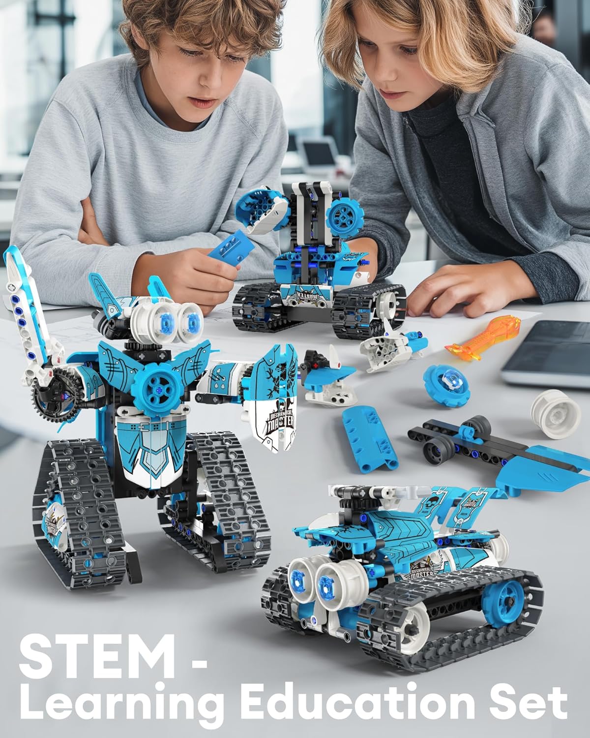408-Piece - Science - STEM Robot Kit - STEM Learning Toy - Ages 6