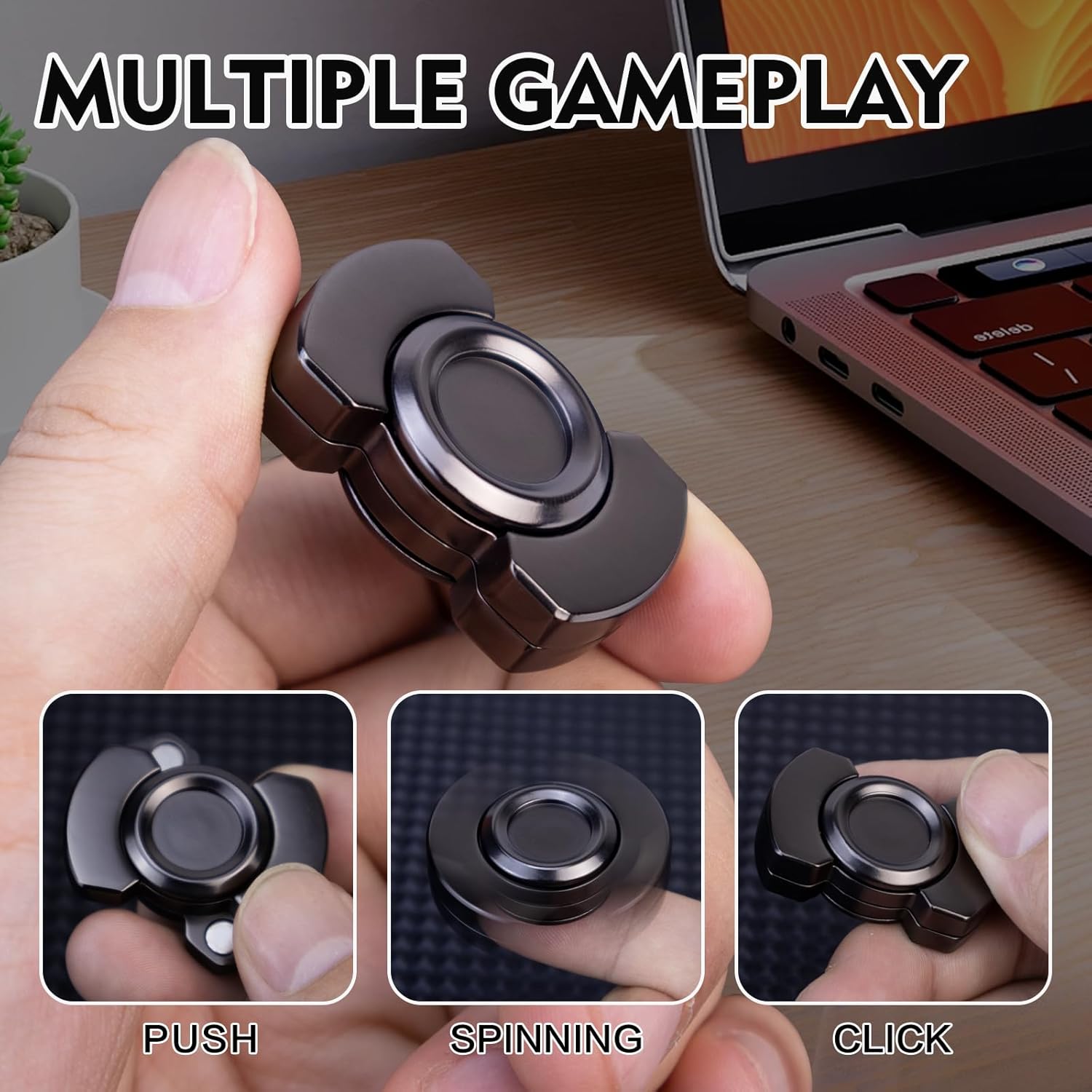 3-Piece - Magnetic - Desk Fidget Toy - Sensory Play Toy - Ages 5+