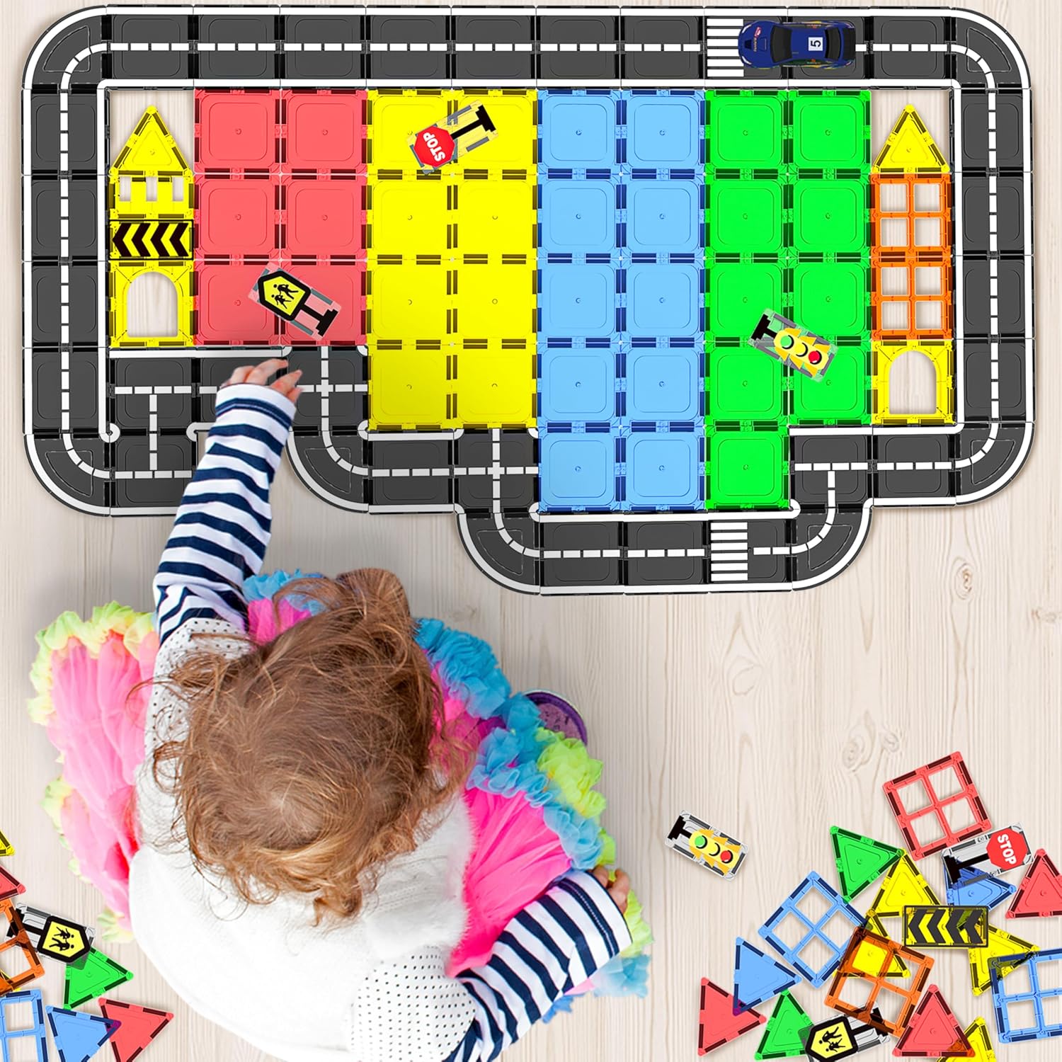 Sensory - Magnetic Building Tiles Set - Sensory Play Toy - Ages 3+