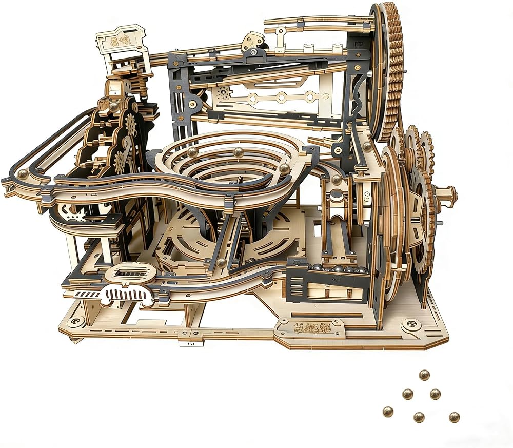 Marble Run - 3D Wooden Puzzle Kit - Creative Play Toy - Ages 14+