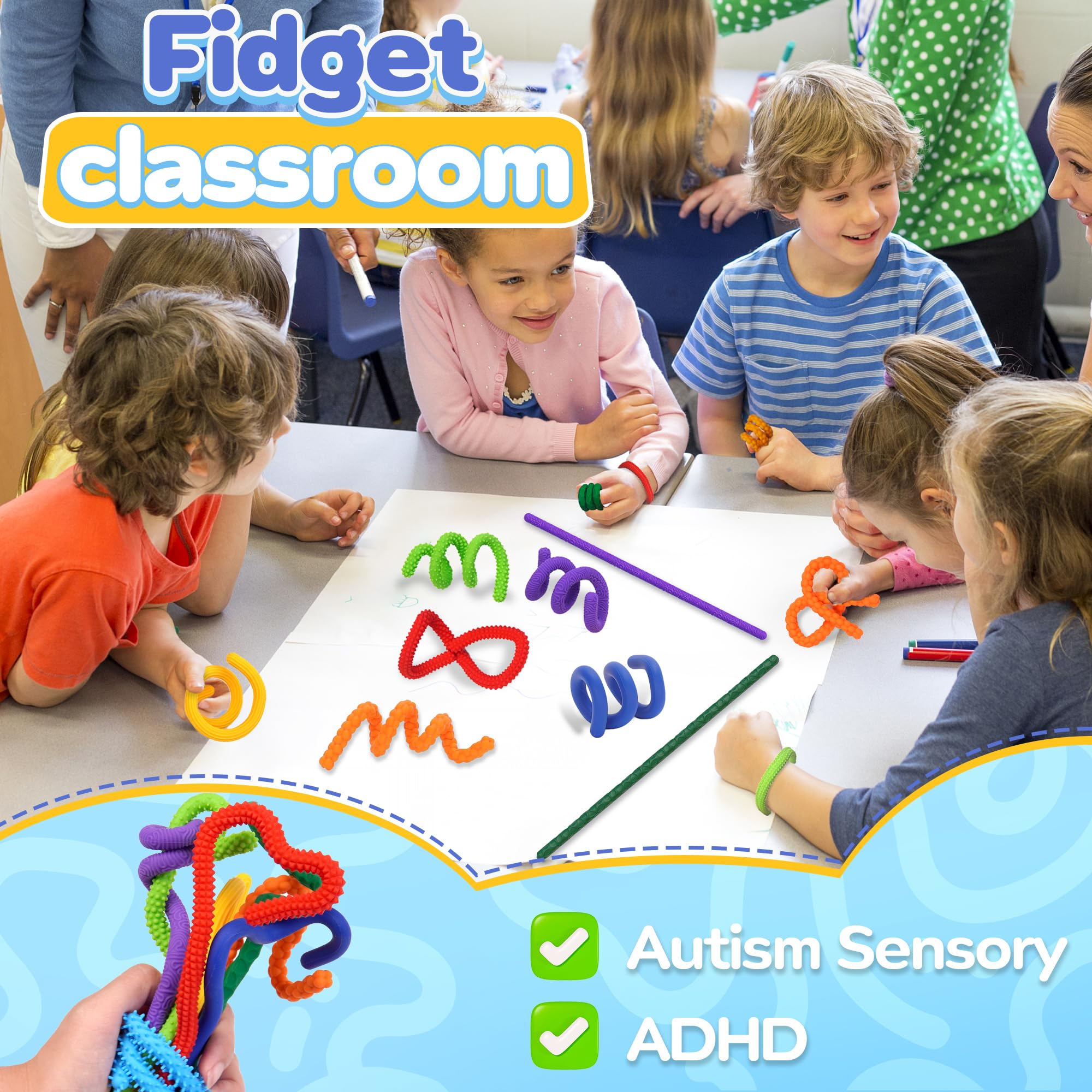8-Piece - Sensory - Stocking Stuffer Toys - Sensory Play Toy