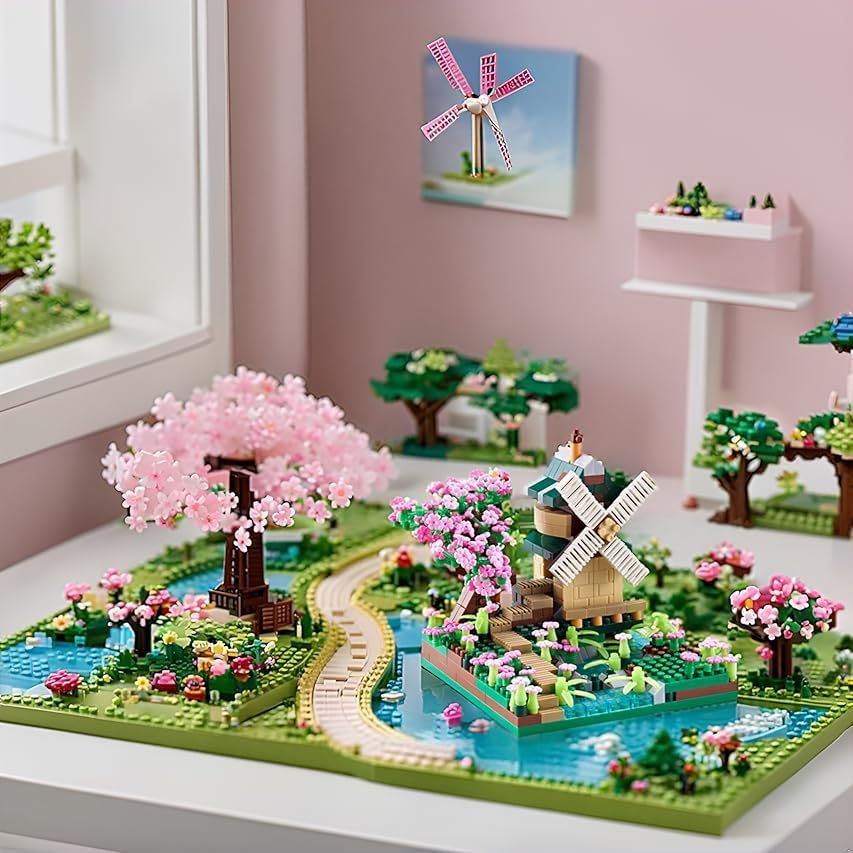 Flower - Mini Building Blocks Set - Creative Play Toy - Ages 14+