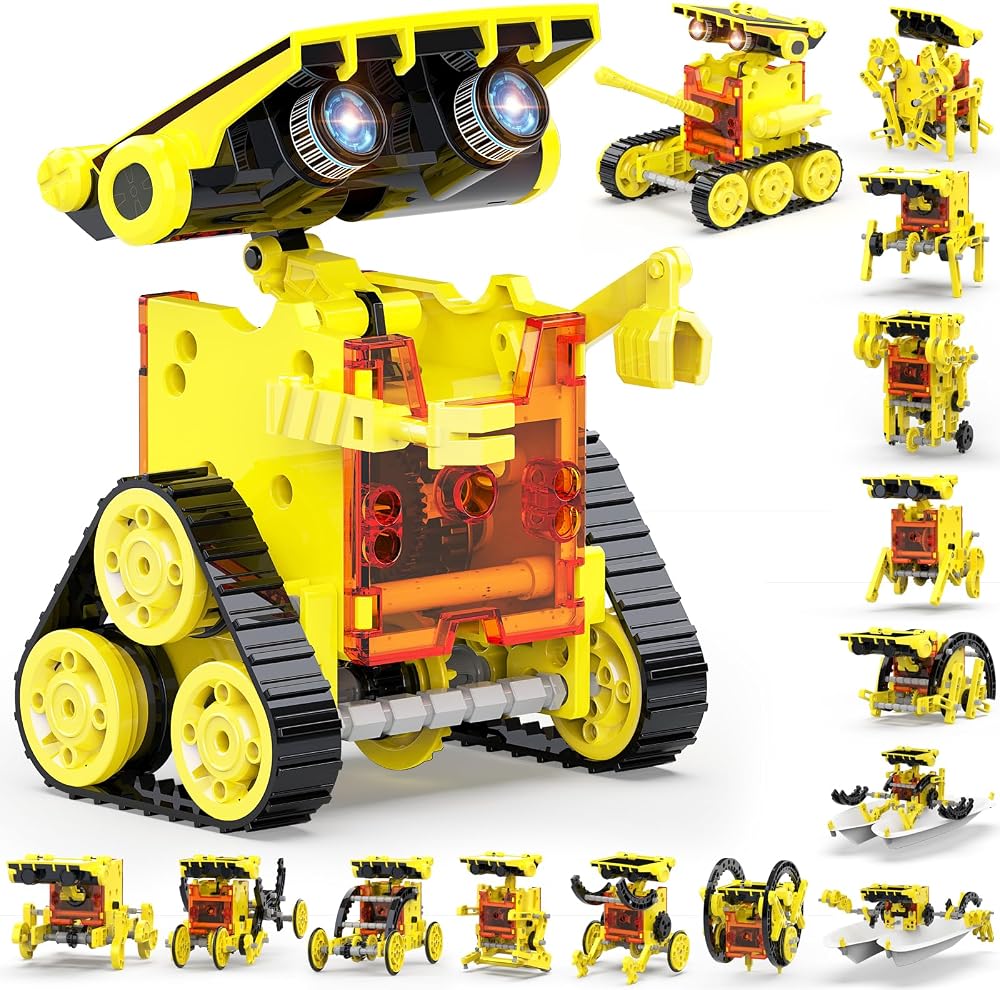 243-Piece - Science - Solar Robot Kit - STEM Learning Toy