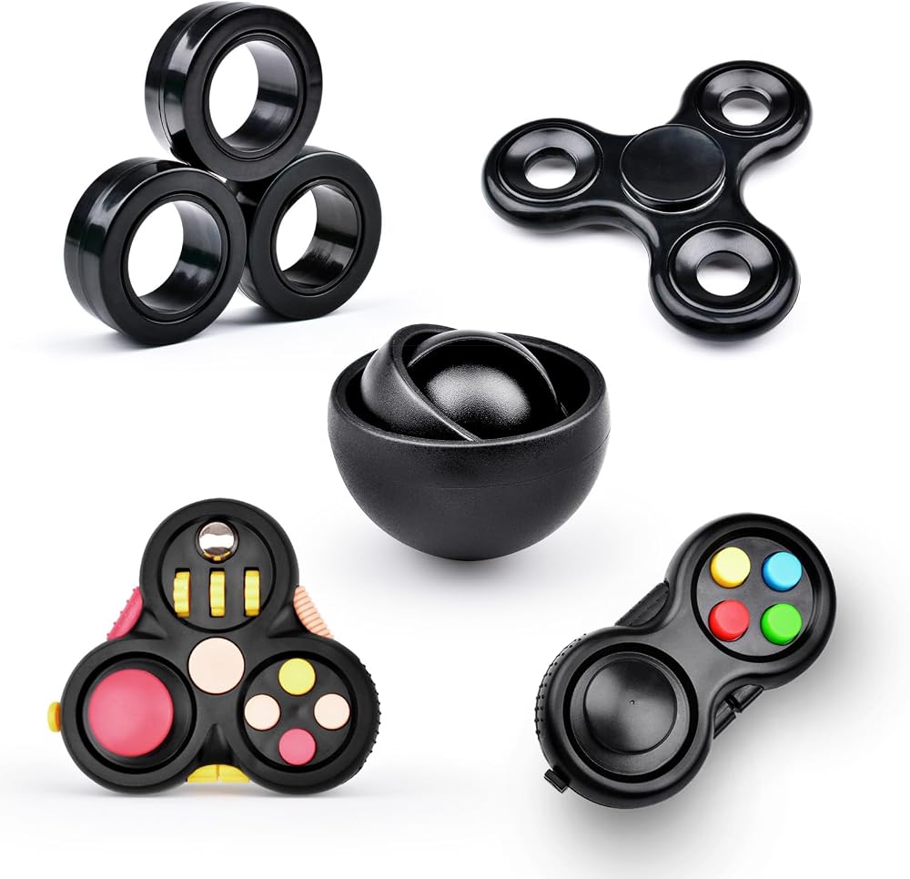 5-Piece - Magnetic - Desk Fidget Toy - Sensory Play Toy - Ages 3+