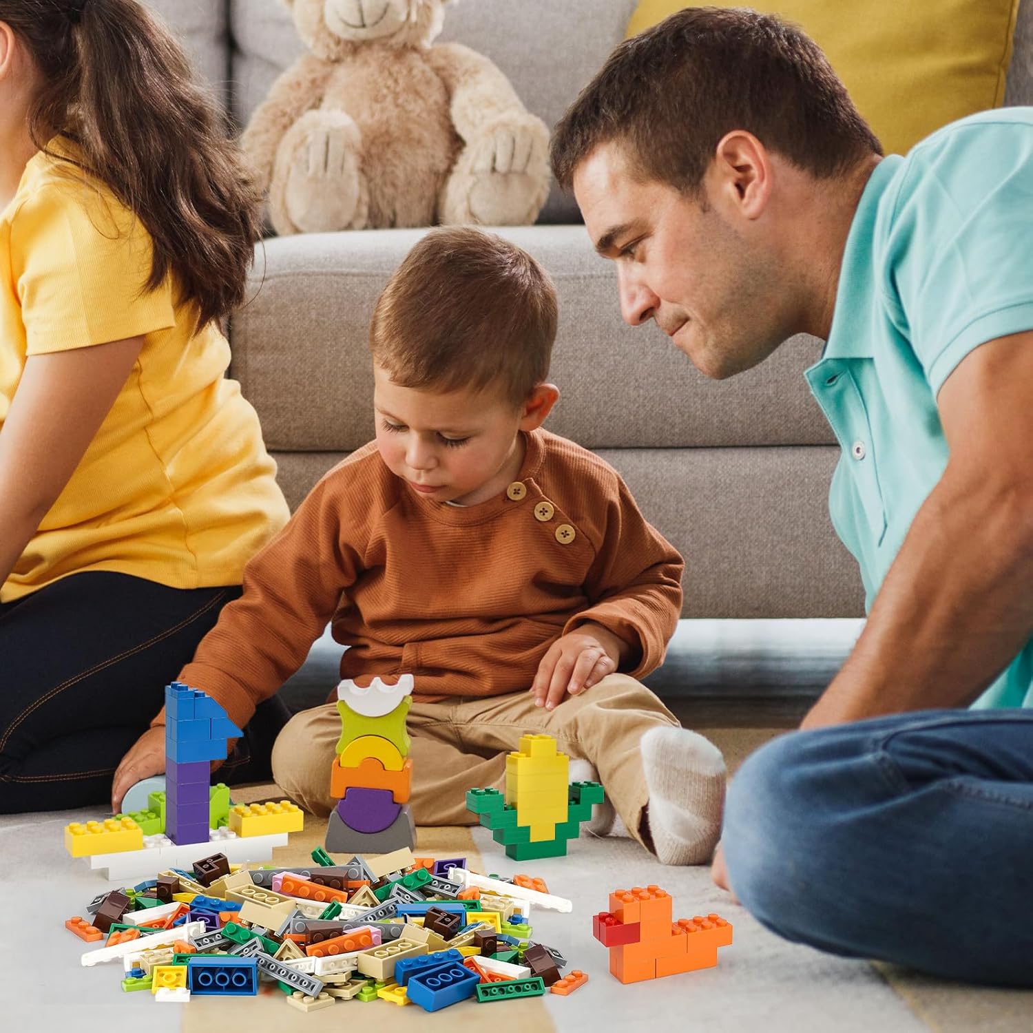 1500-Piece - Mini Building Blocks Set - Creative Play Toy - Ages 6+