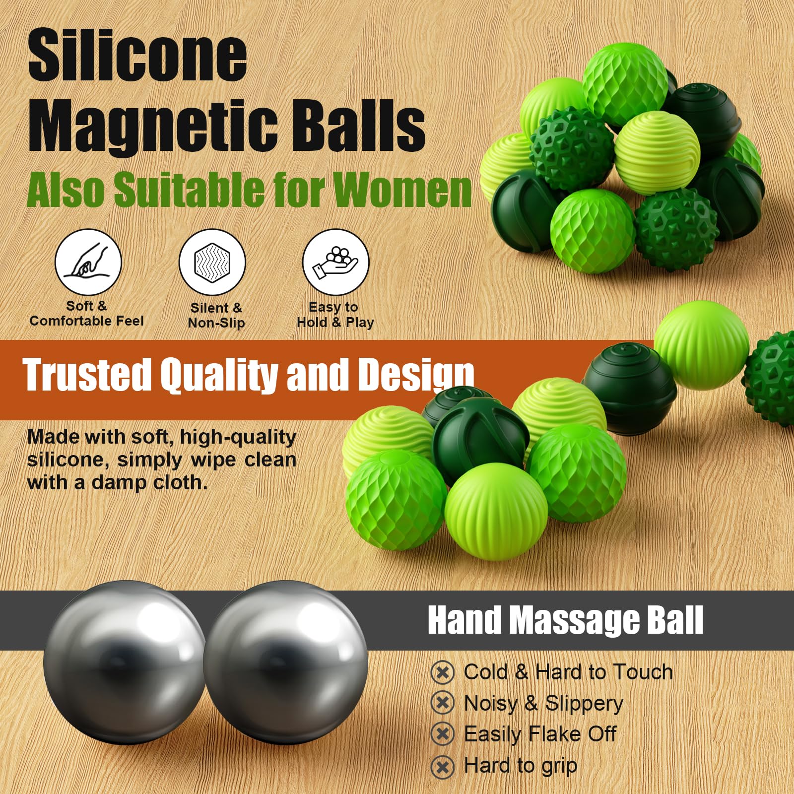 Magnetic - Desk Fidget Toy - Sensory Play Toy - Ages 14+