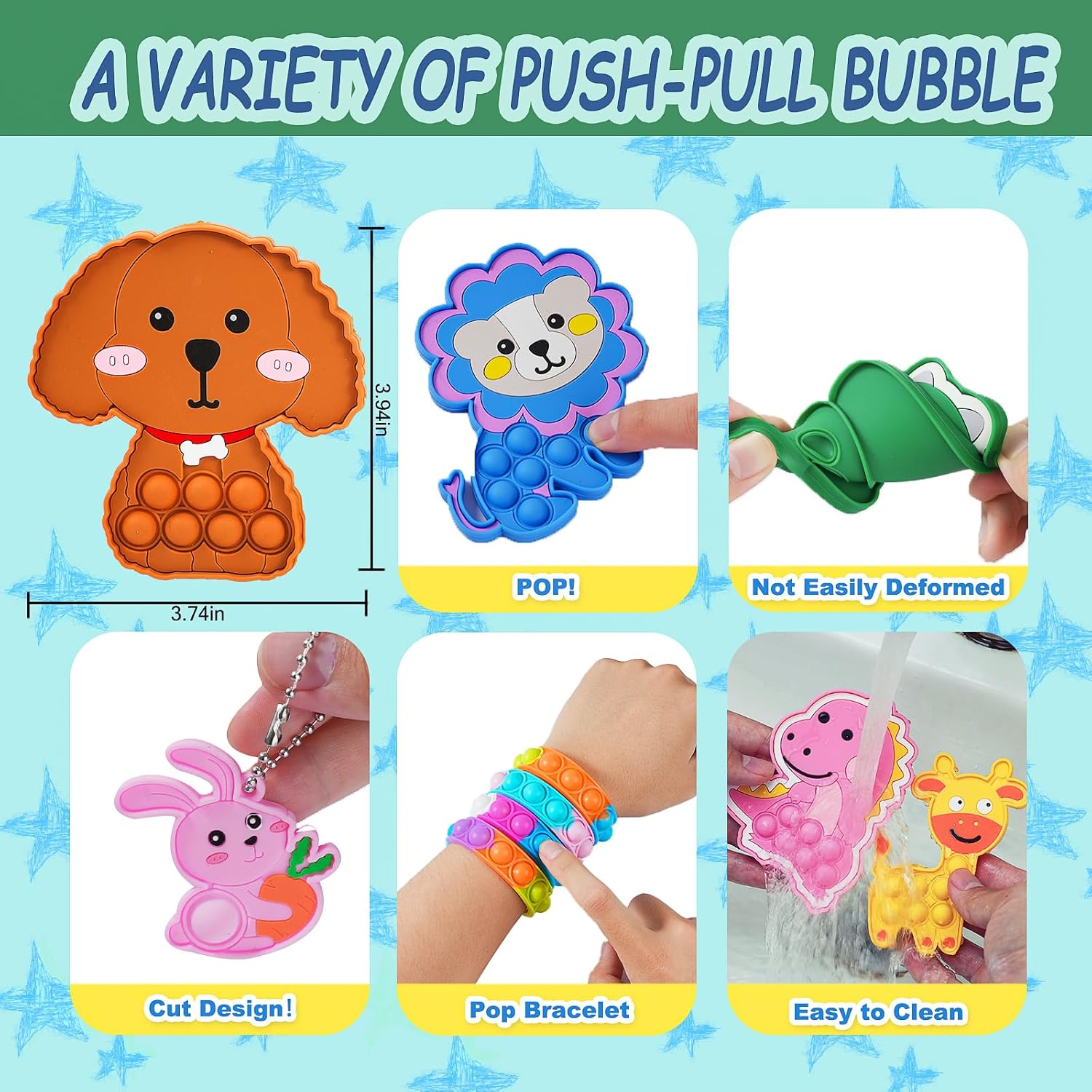 1000-Piece - Car - Party Favor Toys - Sensory Play Toy - Ages 6+