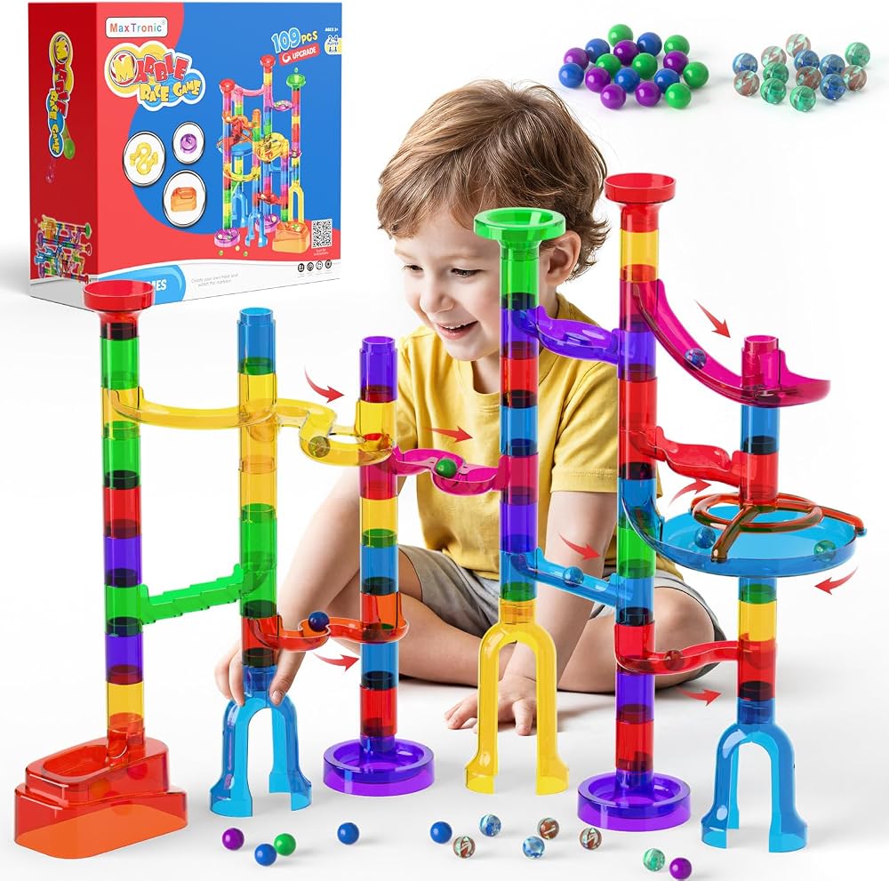 109-Piece - Marble Run Building Set - STEM Learning Toy