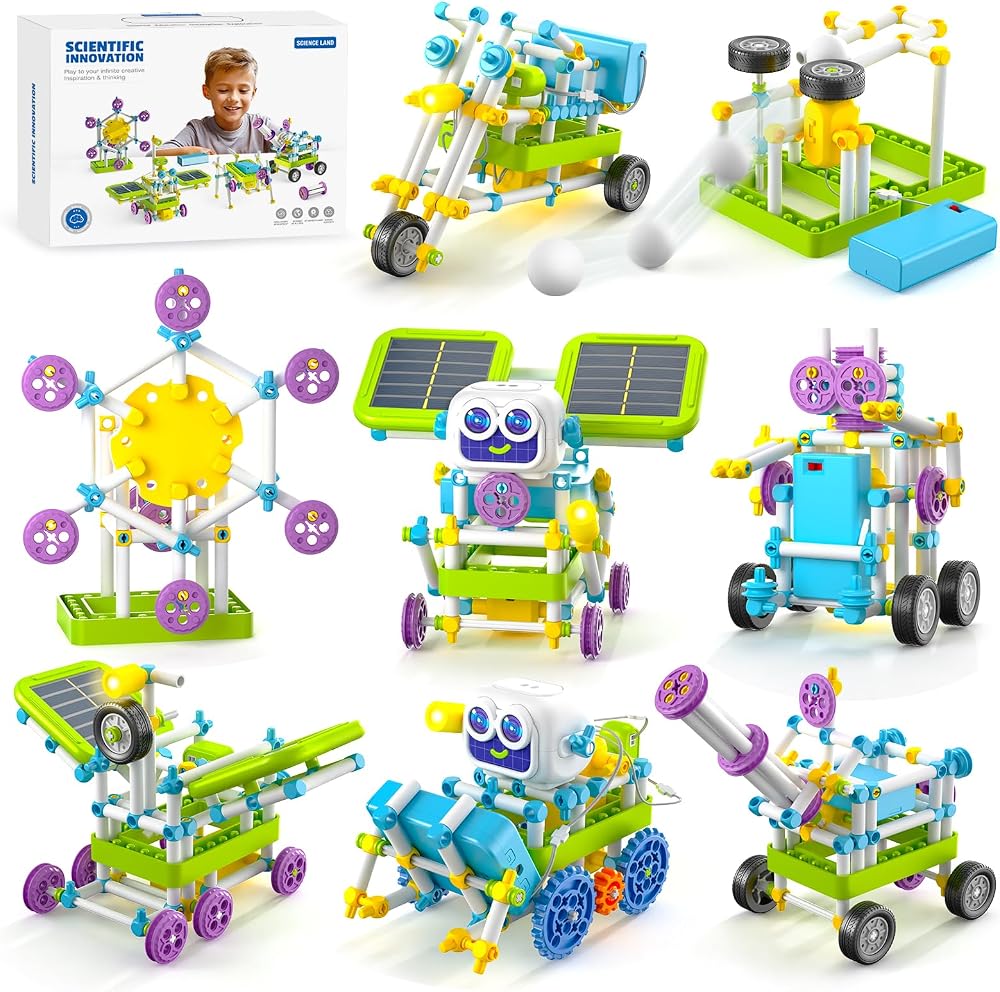 434-Piece - Solar - STEM Robot Kit - STEM Learning Toy - Ages 6+