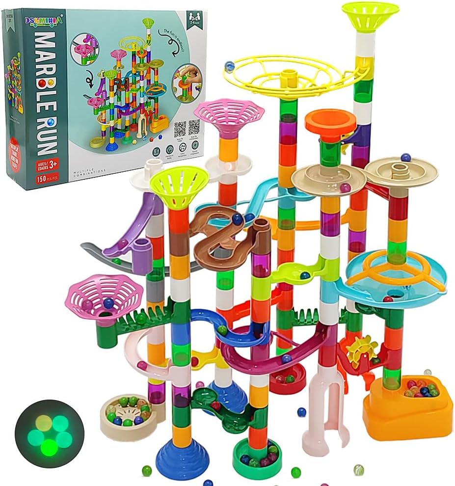 150-Piece - Marble Run Building Set - Creative Play Toy - Ages 3-4