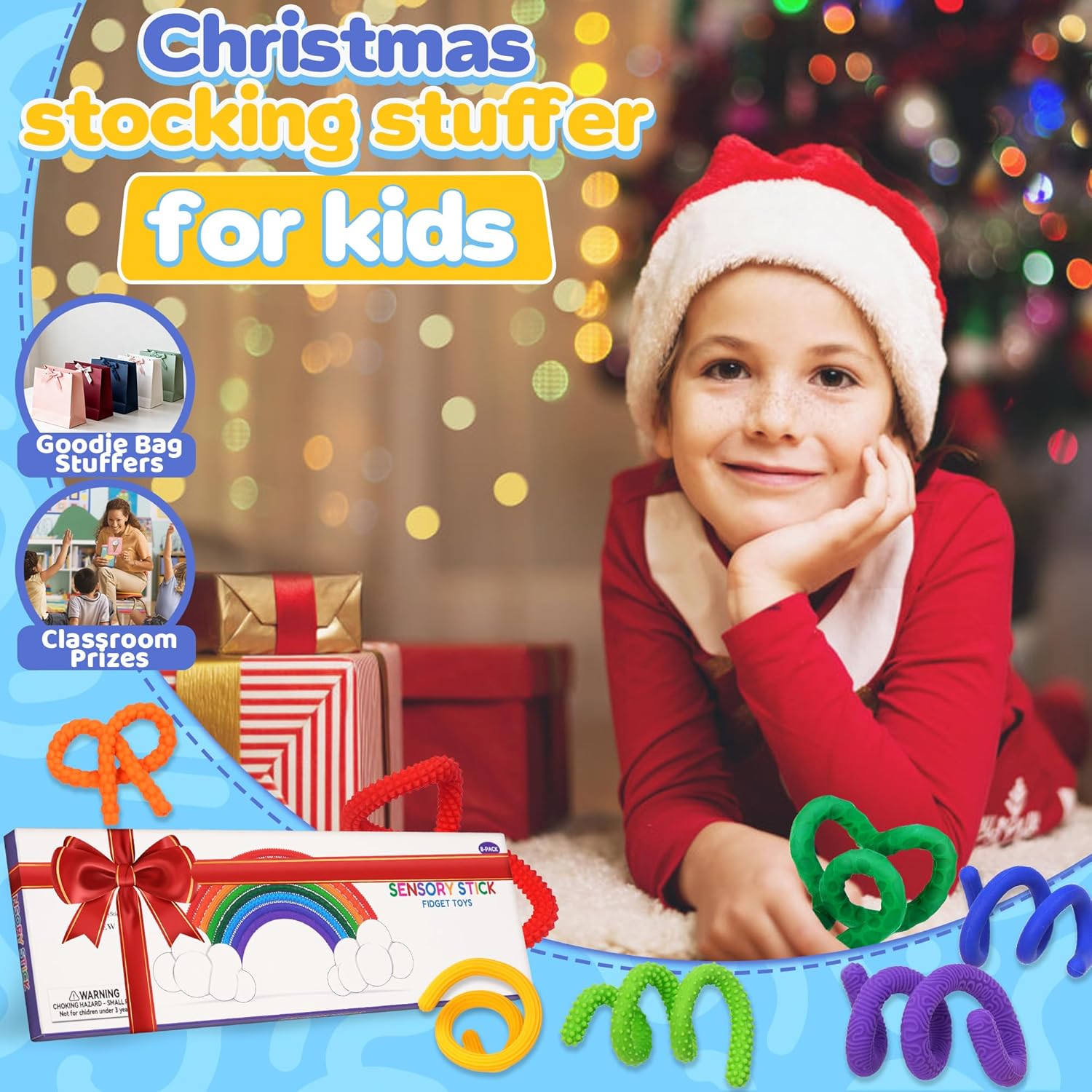 8-Piece - Sensory - Stocking Stuffer Toys - Sensory Play Toy