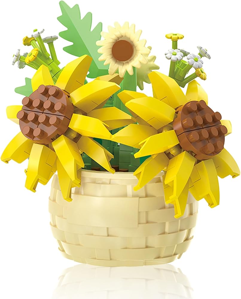 162-Piece - Flower - Mini Building Blocks Set - Creative Play Toy - Ages 6+