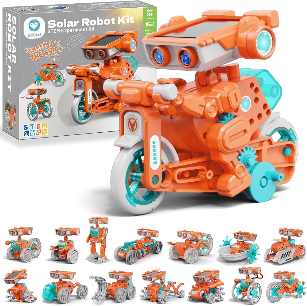 212-Piece - Solar - STEM Robot Kit - STEM Learning Toy - Ages 8+