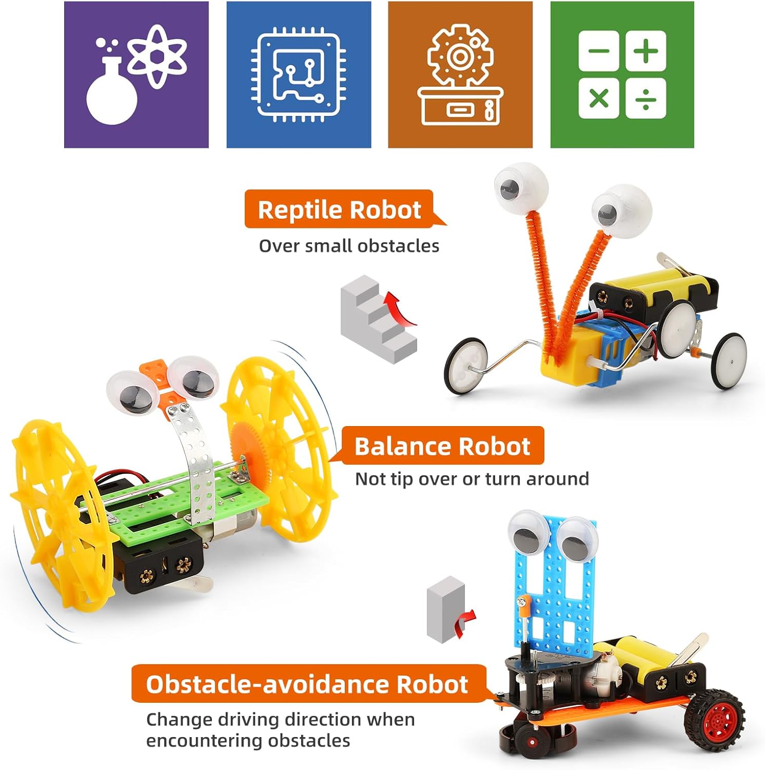Science - STEM Robot Kit - STEM Learning Toy - Ages 8-12