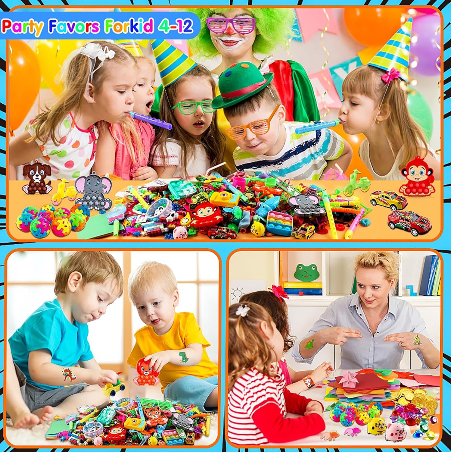 1000-Piece - Car - Party Favor Toys - Sensory Play Toy - Ages 3+