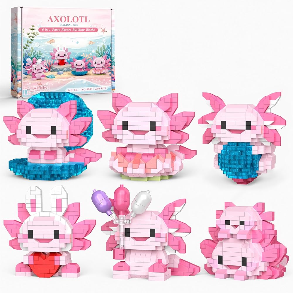 6-Piece - Blind Box Mini Bricks Set - Creative Play Toy - Ages 14+
