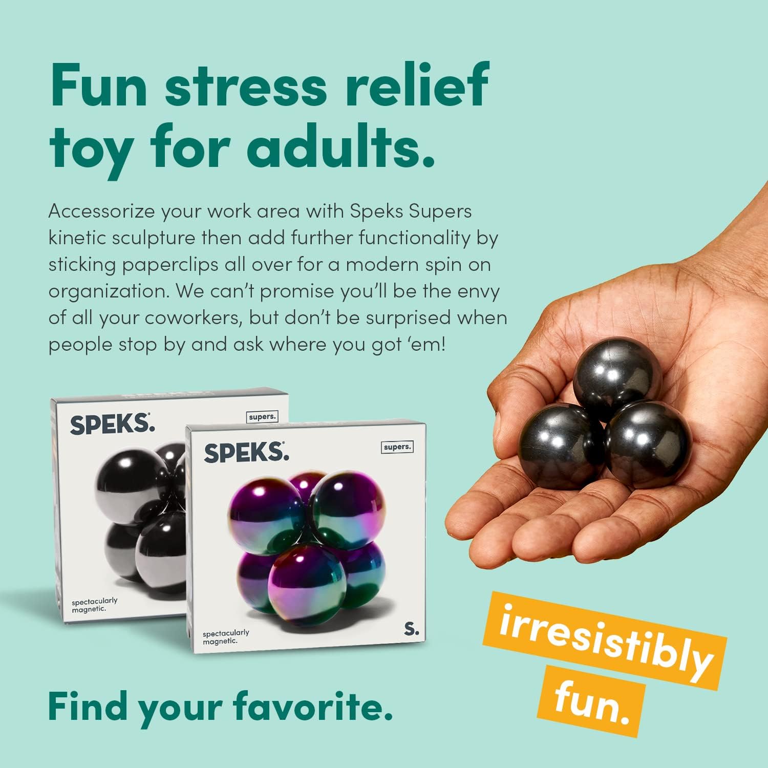 3-Piece - Magnetic - Desk Fidget Toy - Sensory Play Toy