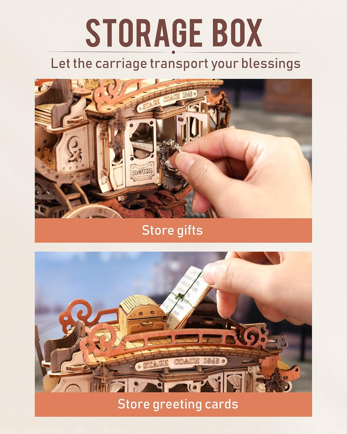 3D Wooden Puzzle Kit - Creative Play Toy - Ages 14