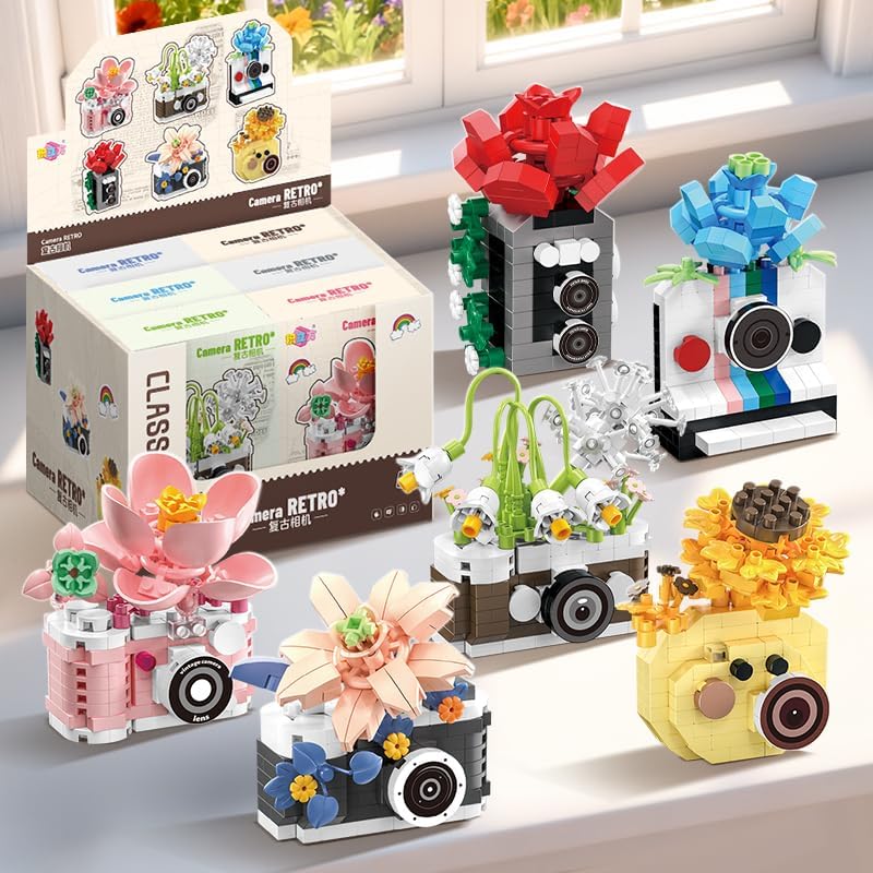 Flower - Blind Box Mini Bricks Set - Creative Play Toy - Ages 8+