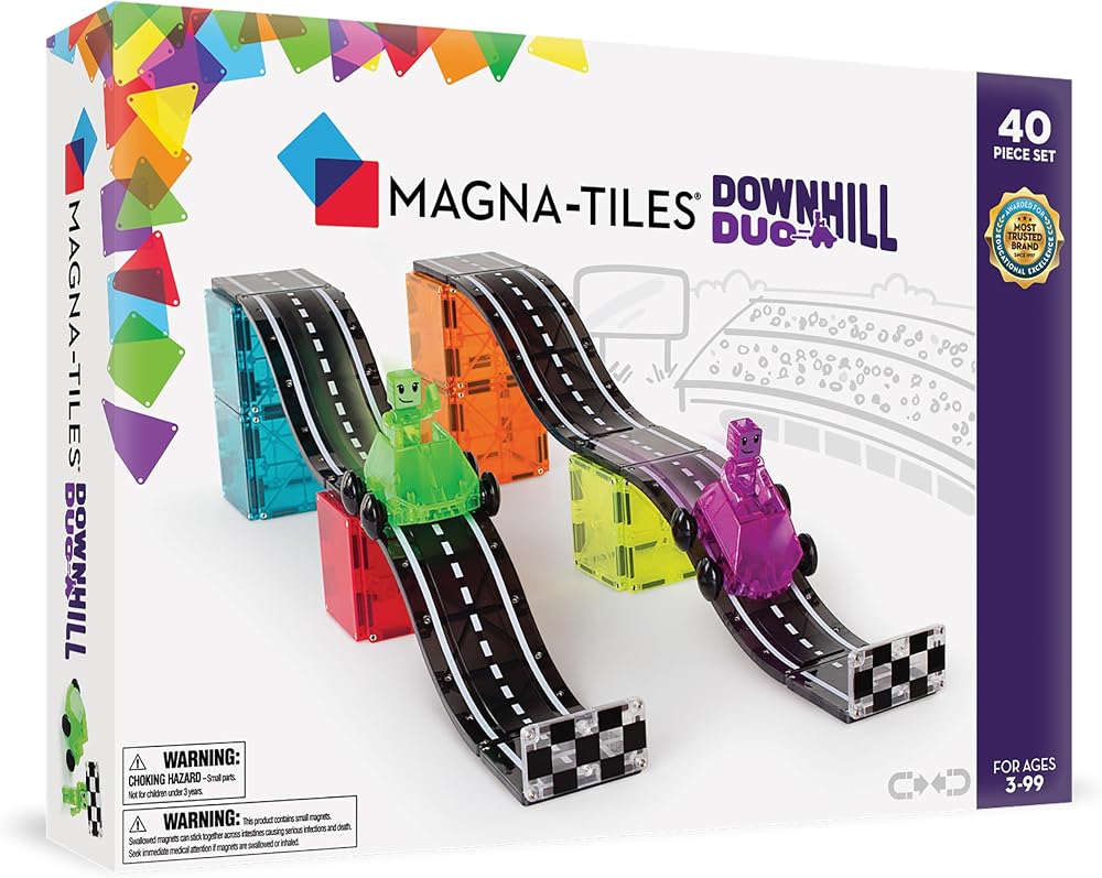 Magnetic Building Tiles Set - Creative Play Toy - Ages 3+