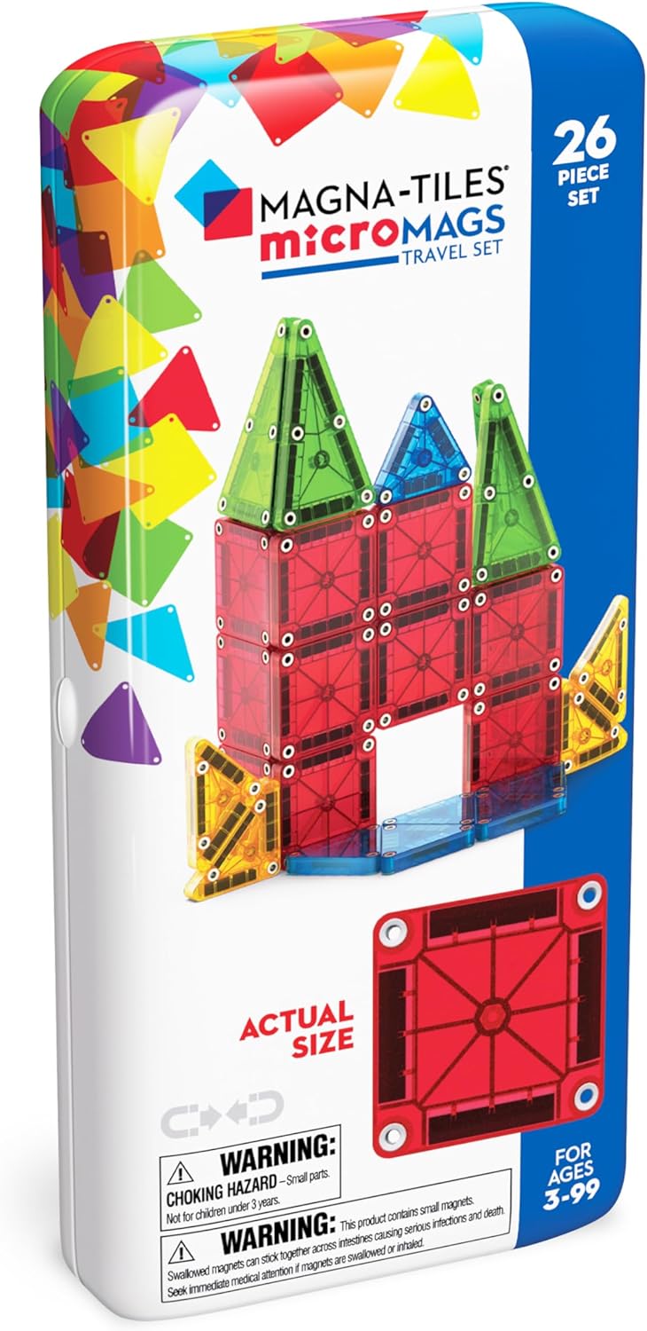 Magnetic Building Tiles Set - Creative Play Toy - Ages 3+