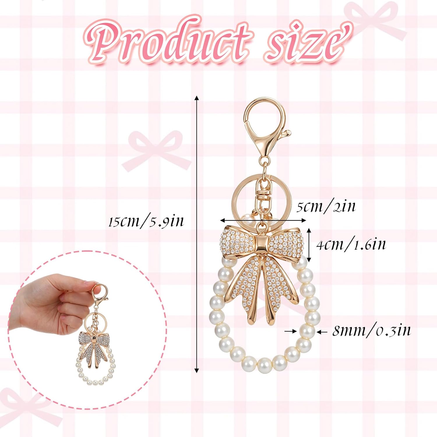 2-Piece - Keychain - Bag Charm Toy - Creative Play Toy
