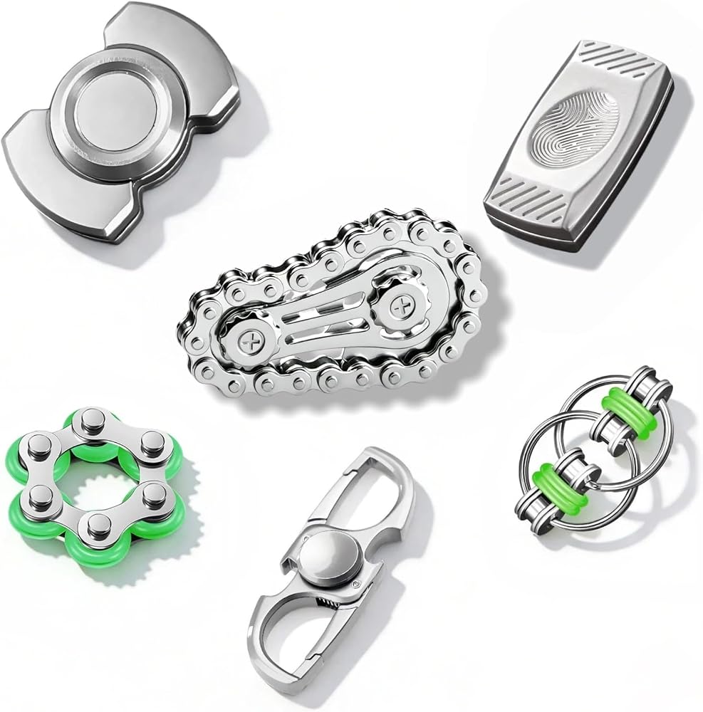 6-Piece - Sensory - Desk Fidget Toy - Sensory Play Toy - Ages 18+